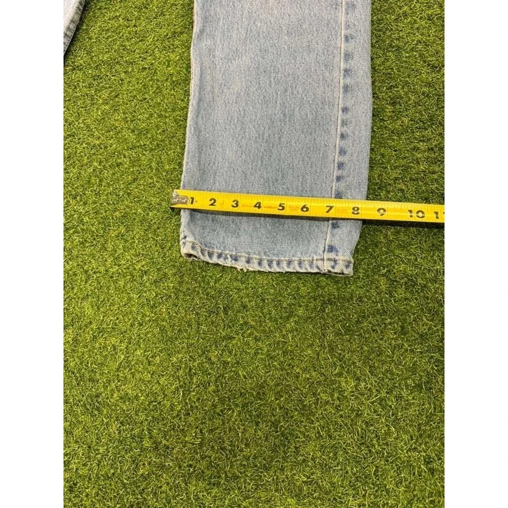 Levi's 505 Regular Fit Jeans Mens 34x30 Blue Denim Cotton Stretch Straight Leg‎